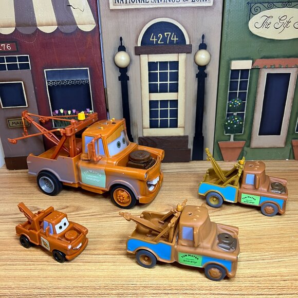 Lot of 4 Disney Pixar Car Tow Mater Radiator Springs Trucks - Picture 3 of 15